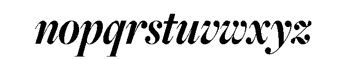 Freight Big Compressed Bold Italic Font LOWERCASE