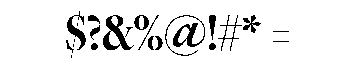 Freight Big Compressed Bold Font OTHER CHARS