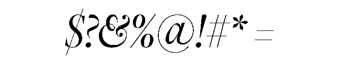 Freight Big Compressed Book Italic Font OTHER CHARS