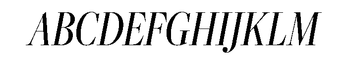 Freight Big Compressed Book Italic Font UPPERCASE
