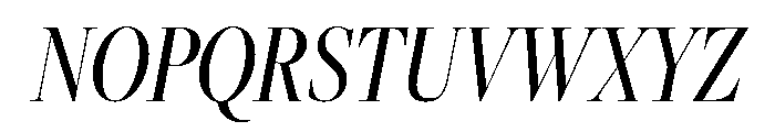 Freight Big Compressed Book Italic Font UPPERCASE