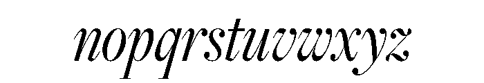 Freight Big Compressed Book Italic Font LOWERCASE