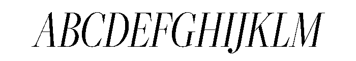 Freight Big Compressed Light Italic Font UPPERCASE
