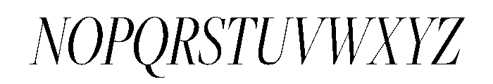 Freight Big Compressed Light Italic Font UPPERCASE