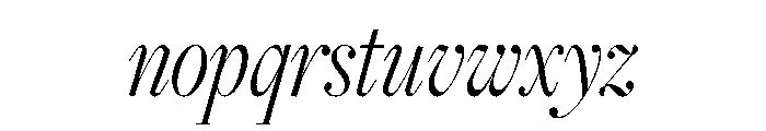 Freight Big Compressed Light Italic Font LOWERCASE