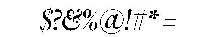Freight Big Compressed Medium Italic Font OTHER CHARS