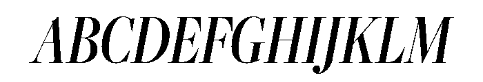 Freight Big Compressed Medium Italic Font UPPERCASE