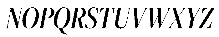 Freight Big Compressed Medium Italic Font UPPERCASE