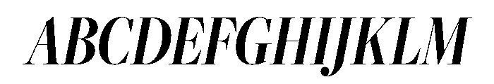Freight Big Compressed Semi Bold Italic Font UPPERCASE