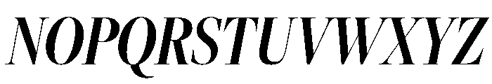 Freight Big Compressed Semi Bold Italic Font UPPERCASE