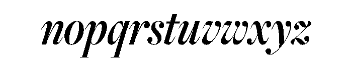 Freight Big Compressed Semi Bold Italic Font LOWERCASE