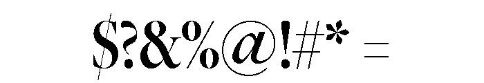Freight Big Compressed Semi Bold Font OTHER CHARS