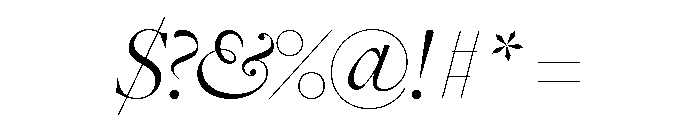 Freight Big Light Italic Font OTHER CHARS