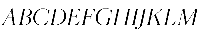 Freight Big Light Italic Font UPPERCASE