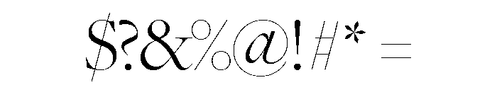 Freight Big Light Font OTHER CHARS
