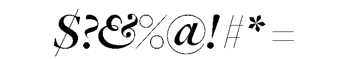 Freight Big Semi Bold Italic Font OTHER CHARS