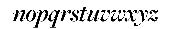 Freight Big Semi Bold Italic Font LOWERCASE