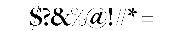 Freight Big Semi Bold Font OTHER CHARS