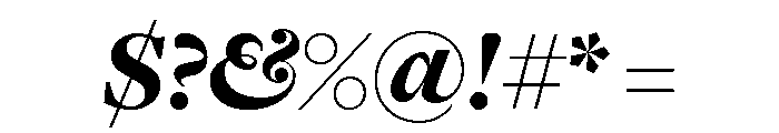 Freight Display Black Italic Font OTHER CHARS