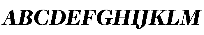 Freight Display Black Italic Font UPPERCASE