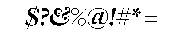 Freight Display Bold Italic Font OTHER CHARS