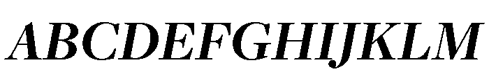Freight Display Bold Italic Font UPPERCASE