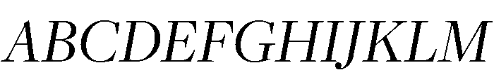 Freight Display Book Italic Font UPPERCASE
