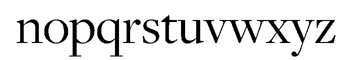 Freight Display Book Font LOWERCASE