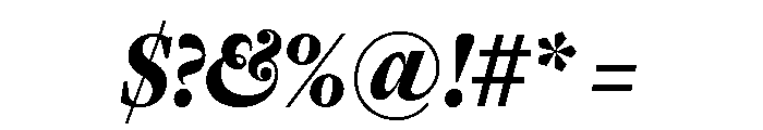 Freight Display Compressed Black Italic Font OTHER CHARS