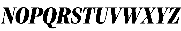 Freight Display Compressed Black Italic Font UPPERCASE