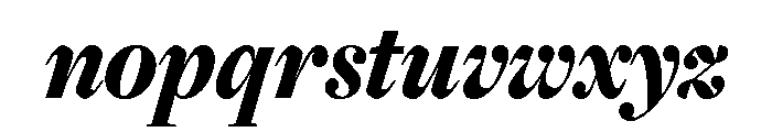 Freight Display Compressed Black Italic Font LOWERCASE