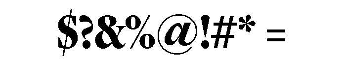 Freight Display Compressed Black Font OTHER CHARS