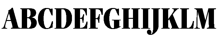 Freight Display Compressed Black Font UPPERCASE