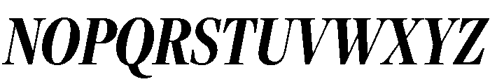 Freight Display Compressed Bold Italic Font UPPERCASE
