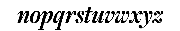 Freight Display Compressed Bold Italic Font LOWERCASE