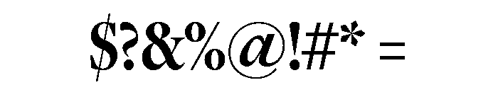Freight Display Compressed Bold Font OTHER CHARS