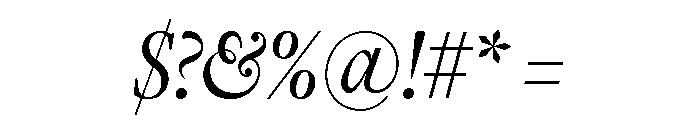 Freight Display Compressed Book Italic Font OTHER CHARS