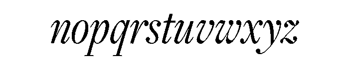 Freight Display Compressed Book Italic Font LOWERCASE