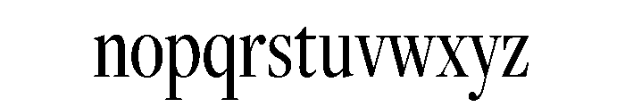 Freight Display Compressed Book Font LOWERCASE