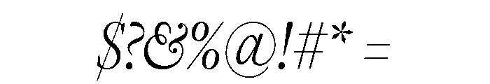Freight Display Compressed Light Italic Font OTHER CHARS