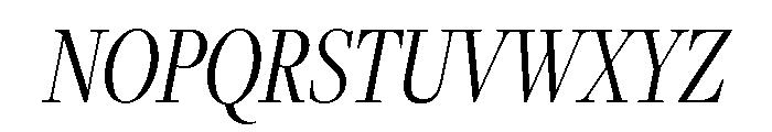 Freight Display Compressed Light Italic Font UPPERCASE