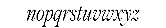 Freight Display Compressed Light Italic Font LOWERCASE
