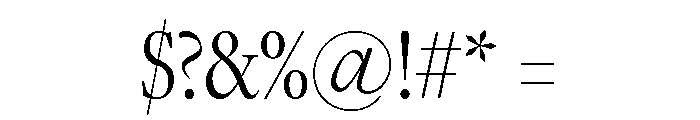 Freight Display Compressed Light Font OTHER CHARS