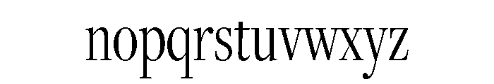 Freight Display Compressed Light Font LOWERCASE