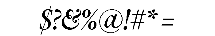 Freight Display Compressed Medium Italic Font OTHER CHARS