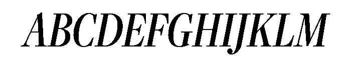 Freight Display Compressed Medium Italic Font UPPERCASE