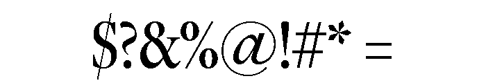 Freight Display Compressed Medium Font OTHER CHARS