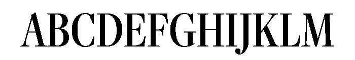 Freight Display Compressed Medium Font UPPERCASE