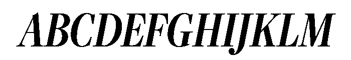 Freight Display Compressed Semi Bold Italic Font UPPERCASE