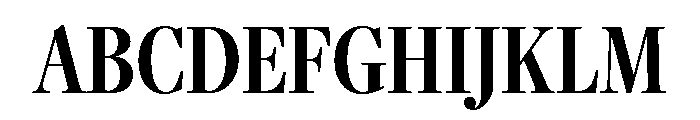 Freight Display Compressed Semi Bold Font UPPERCASE